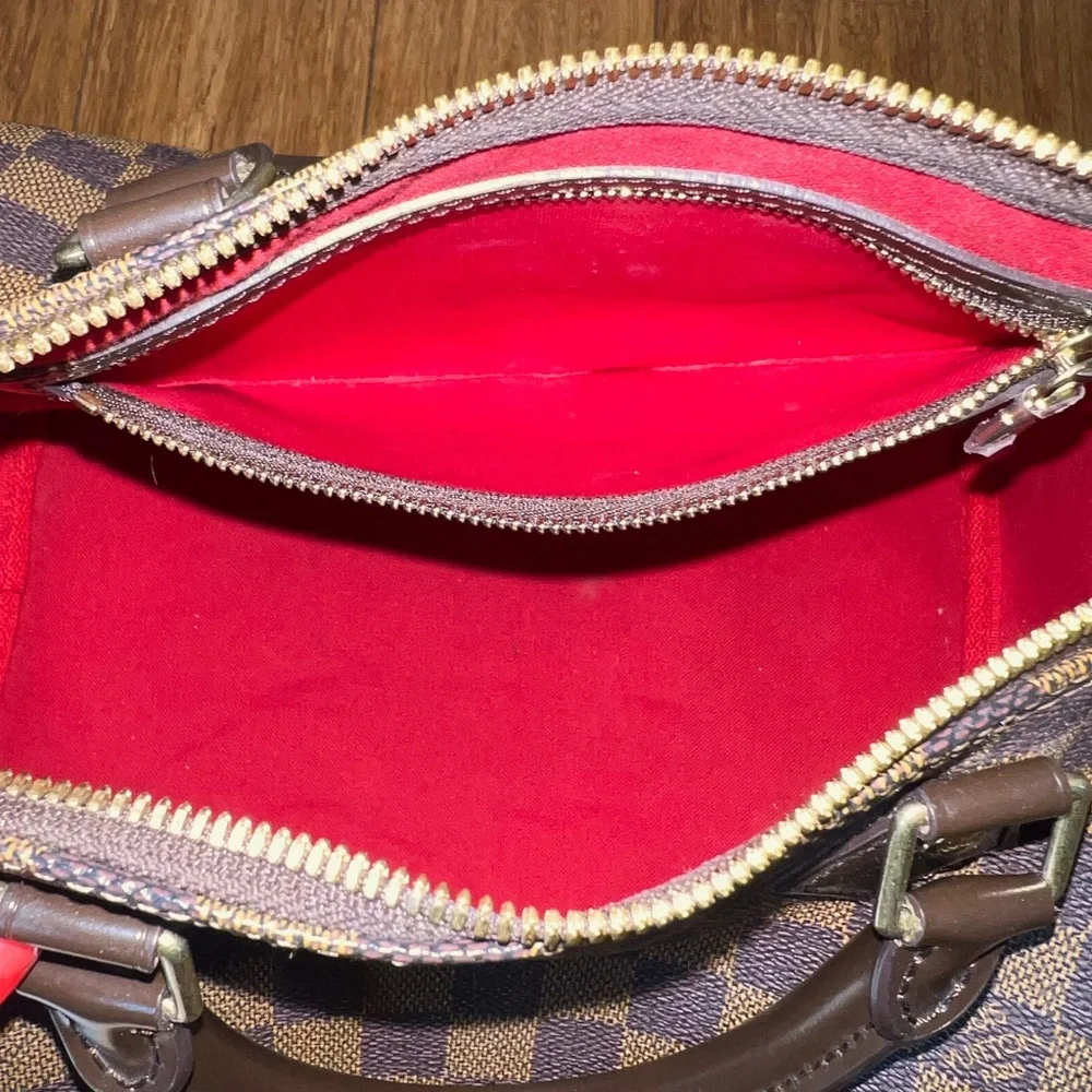Authentic Louis Vuitton Speedy Bandoulière 30 Damier Ebene N41367 Handbag